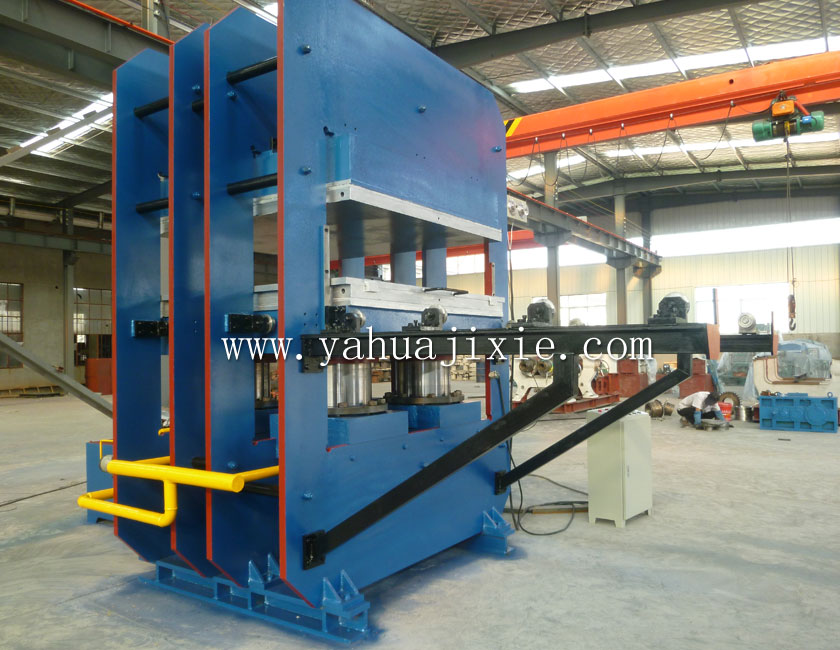 600T框式帶手動推拉模裝置平板硫化機(jī)