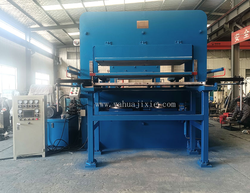 575T前后帶自動推拉模裝置PLC全自動控制硫化機(jī)